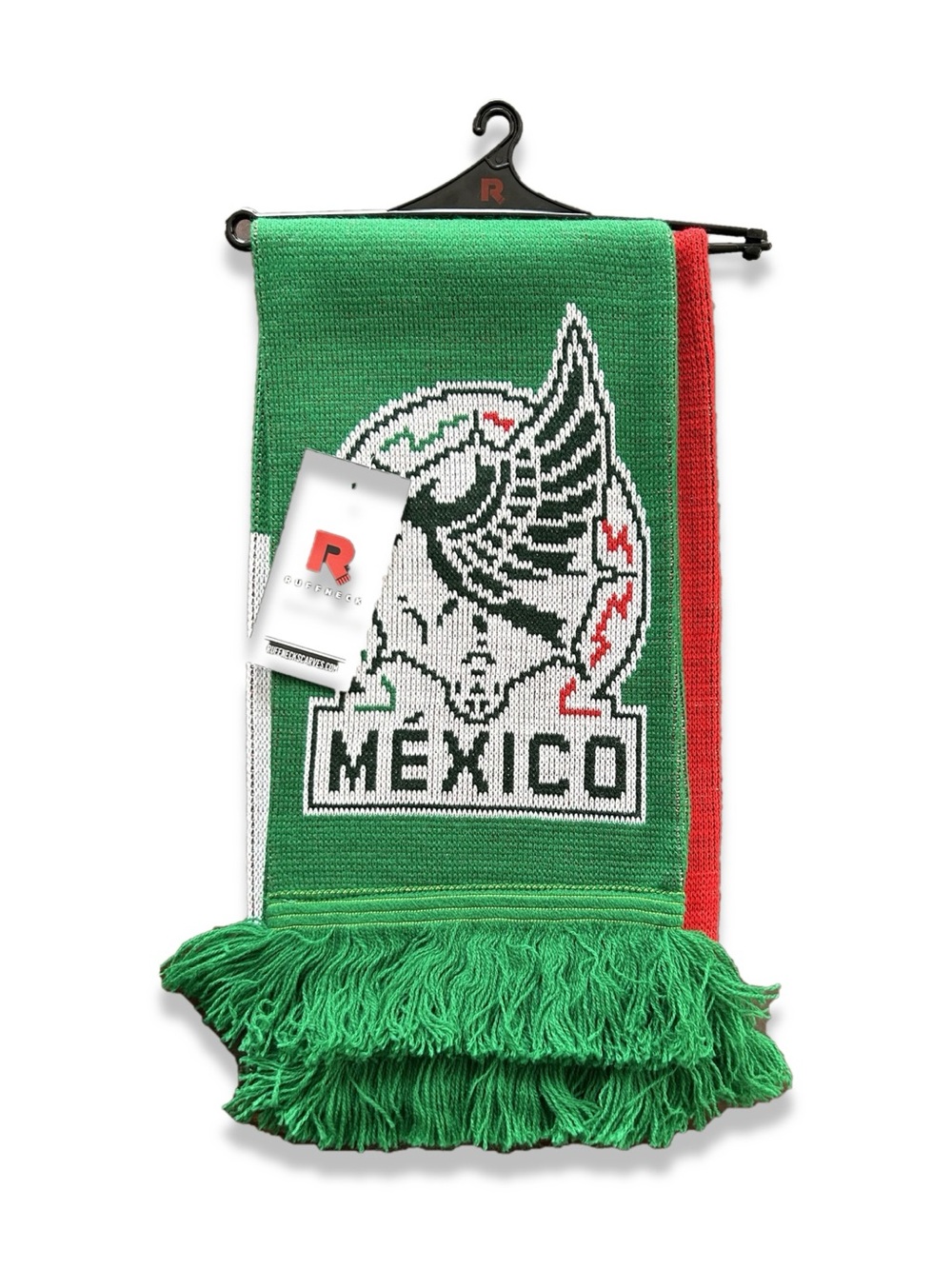 Mexico Green Red Knit Scarf - Team Mexico Scarf Bufanda